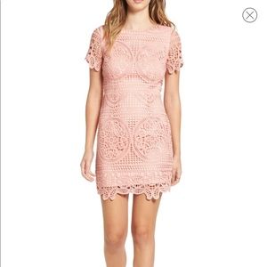 J.O.A Crochet Lace Sheath Dress